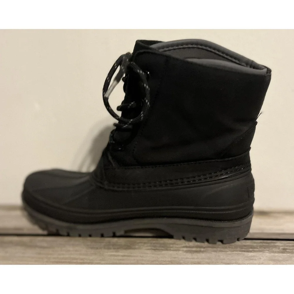 Sperry‎ Harbor Boot Boots Mens Size 5 Black Duck Winter Snow Waterproof